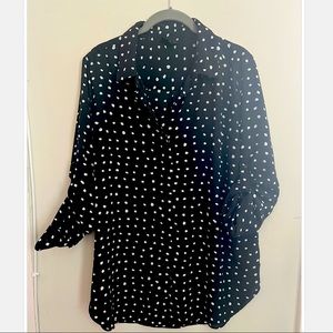Polka Dot Portofino Button Up